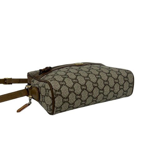 Mini sac bandoulière GUCCI ancien Gucci Plus logo motif quincaillerie cuir pochette - Photo 7/10