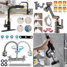 Llave De Agua 360  Para Cocina Con Rociador Grifos Fregadero Lavamanos Ba o US
