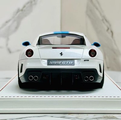 SUPER RARE* Dino Model 1/18 Ferrari 599 GTO Pearl White / Blue