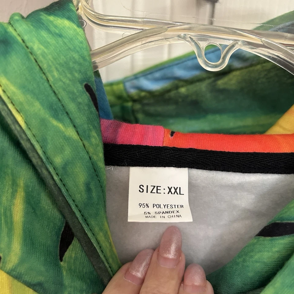 Sudadera con Capucha Gráfico 3D Infantil con Diseño de Goteo de Pintura XXL USADA EN EXCELENTE ESTADO Foto 4 de 4