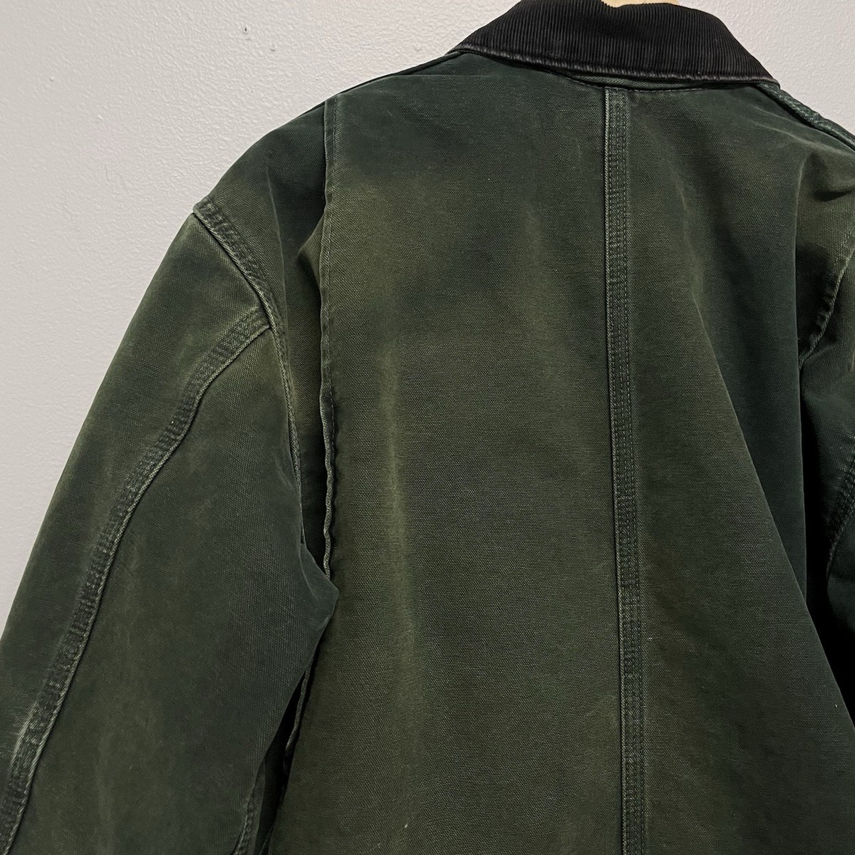 Carhartt Faded C02 SPC Spruce Green Blanket Lined Chore Coat