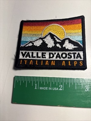 Valle D Aosta Italian Alps Embroidered Patch