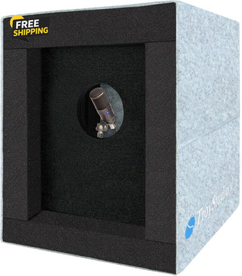 Portable Vocal Booth Microphone Isolation Shield Acoustic Recording Studio Box