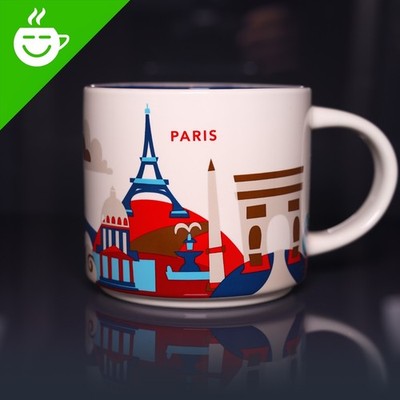 » STARBUCKS City Mug » PARIS « NEU » Tasse YOU ARE HERE YAH France Frankreich