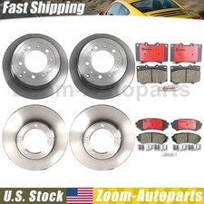 Brembo OE Front Rear Brake Rotors Brake Pads for 2000-2007 Toyota Land Cruiser