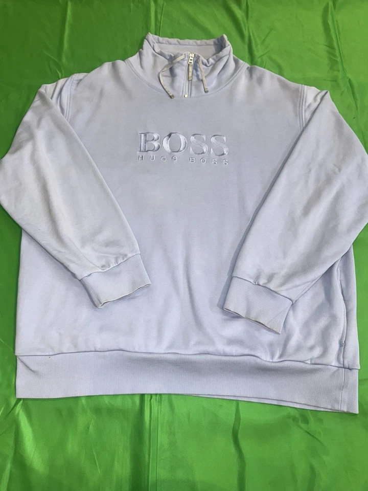 Moletom Vintage Hugo Boss Rocky Balboa 1/4 Zíper XXL - Imagem 2 de 4