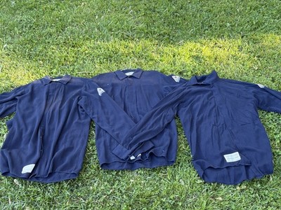 Bulwark FR Flame Resistant Men s Size Medium LOT OF 3 Long Sleeve Dark Blue