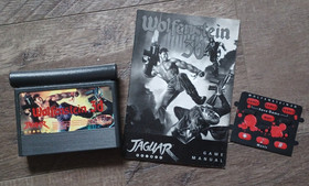 ATARI JAGUAR Game Console + 2 Controllers, Manual, Wolfenstein Game, Cord L@@K!!