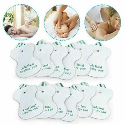 50 Replacement Tens Electrode Pads Message Machine Patches Gold Hand Healthy