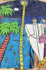 Vintage 90s Esprit Resnicoff Men's Multicolor Pop Art Tropical Palm Tree Shirt — photo 7
