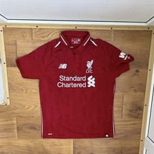 LIVERPOOL 2018-2019 HOME FOOTBALL SHIRT SOCCER JERSEY NEW BALANCE SIZE M