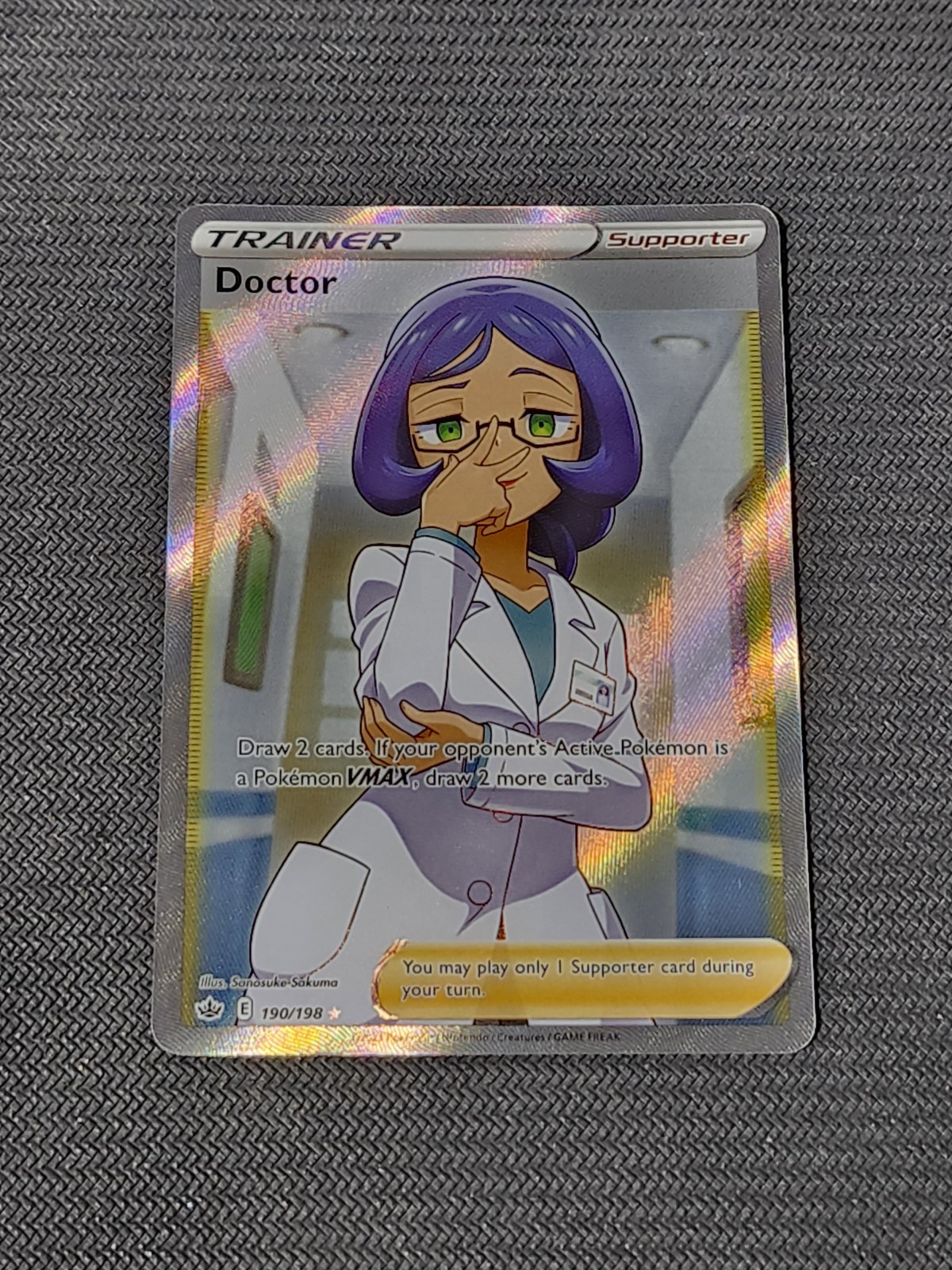 Pokemon Chilling Reign "Doctor" 190/198 / Ultra Rare / Near Mint
