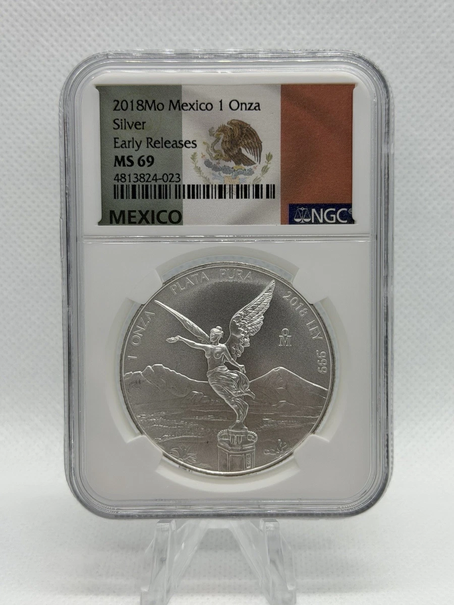 Mexican Libertad MS 69 NGC Certified Silver Bullion Coins for sale