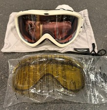 Smith women's Ski Snowboard Goggles white Rose and Yellow vented Lens