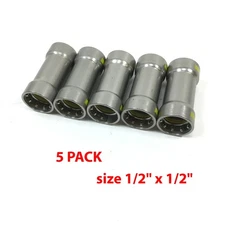 Lot of 5 NIBCO BenchPress 1/2" x 1/2" G PCH201 Repair Coupling (2020300HPC)
