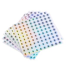 Number Stickers, Number 8 Round 1000 Labels Reflective Sticker, 10 Sheets