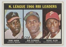 1967 Topps Dick Allen Hank Aaron Roberto Clemente #242 HOF 16vb