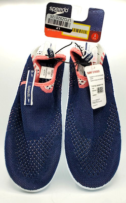 Speedo Women's Surf Strider Water Shoes - Navy Blue & Pink - Small 5-6