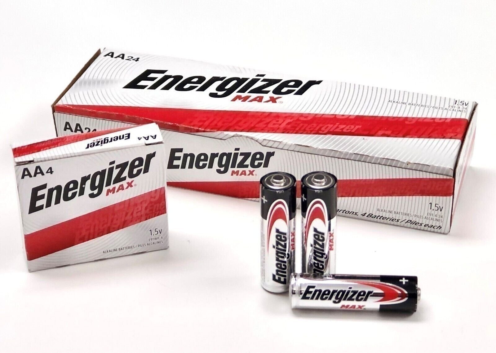 100 Energizer Max AA E91 Alkaline Batteries Exp. 2029 OR BETTER