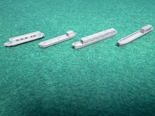 4x T Gauge 1:450 40ft/53ft Canal Narrow Leisure and cargo Boat Model Railway 