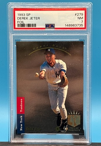 Upper Deck 1993 SP Premier Prospects Derek Jeter Yankees #279 Foil PSA 7