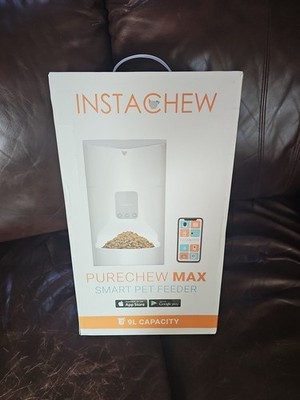 Instachew Purechew MAX Smart Dog/Cat Automatic Feeder White 9L App Enabled 