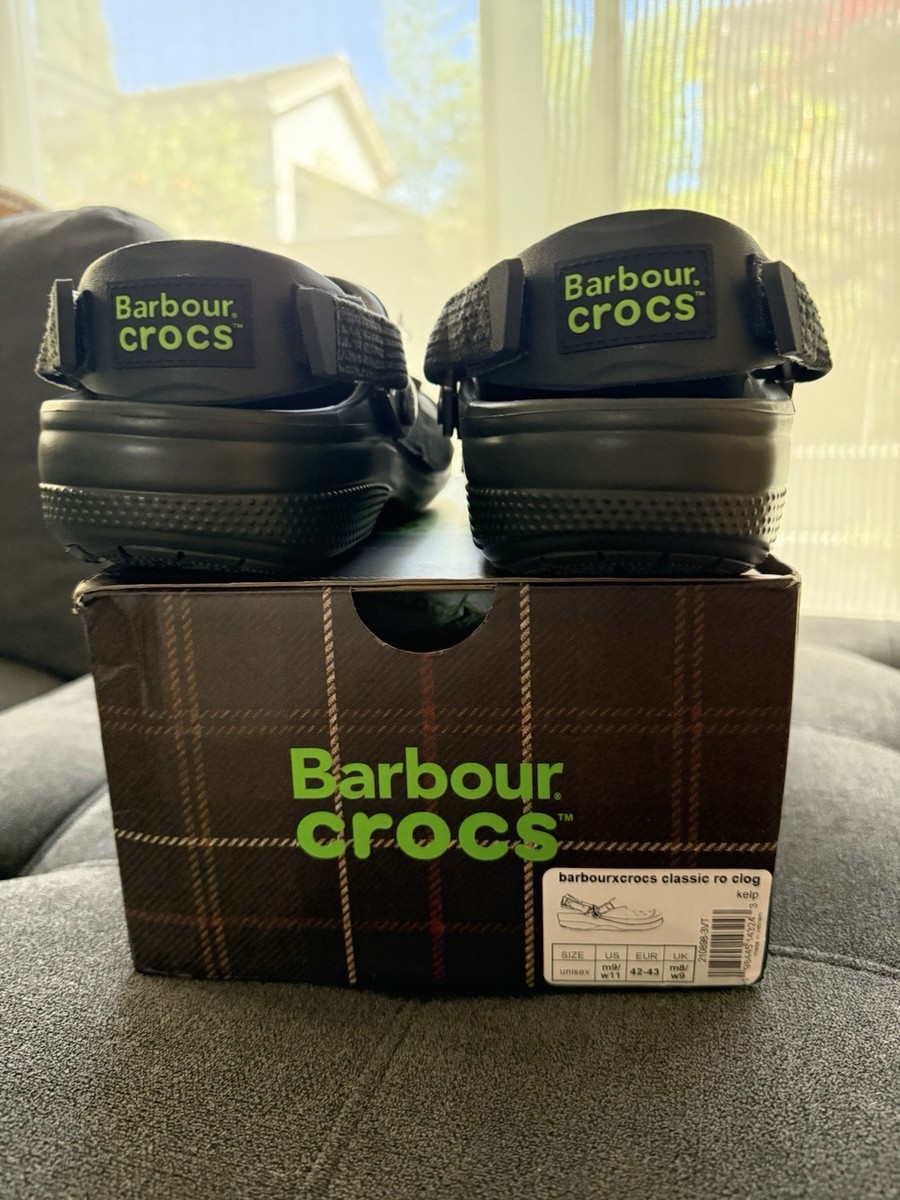 Barbour x Crocs Classic Clog US MENS SIZE 9 | eBay