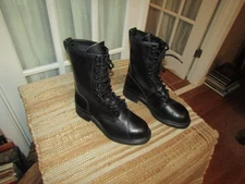 BILTRITE Size 8 R Military Steel Toe Black Leather Men’s Combat Boots Worn Once