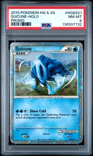 Suicune graded PSA 8 for sale on eBay