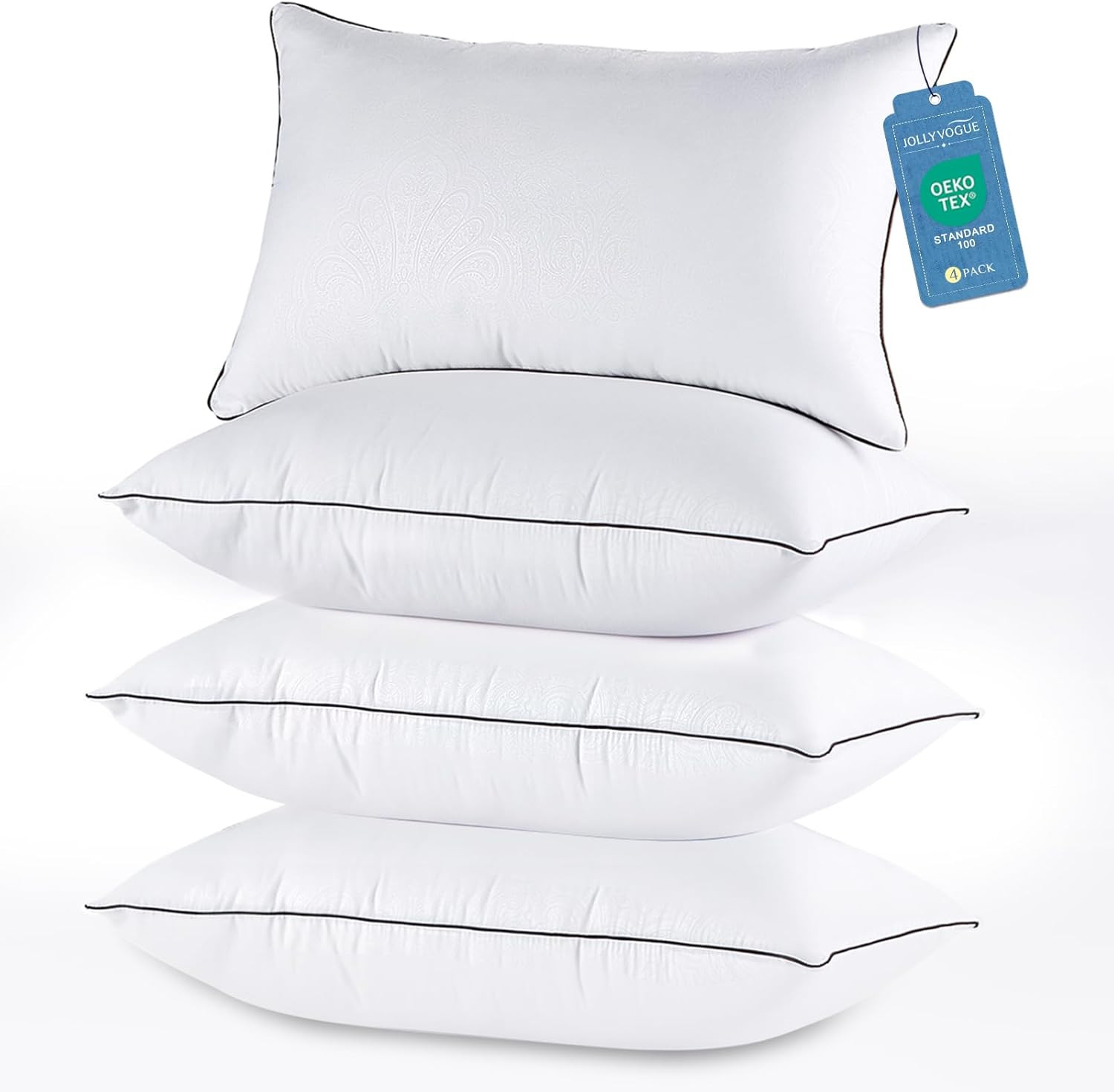 - Soft Supportive Bed Pillows W/ Down Alternative Filling