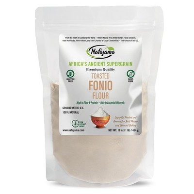 Nafajama Toasted Fonio Flour | Gluten-Free, Vegan, Non-GMO Superfood