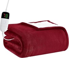 Heated Electric Blanket Full Size 72" x 84" Heating Blanket W/ 10 Heating Levels