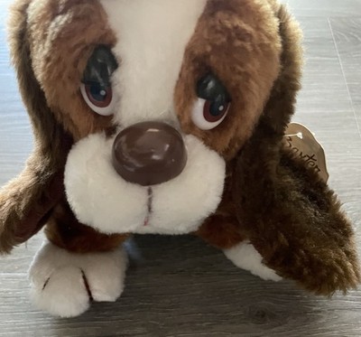 Vintage Russ Berrie BAXTER THE BASHFUL BASSET Hound Plush Dog 12  W/ Tags 871