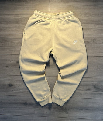 cream nike joggers mens