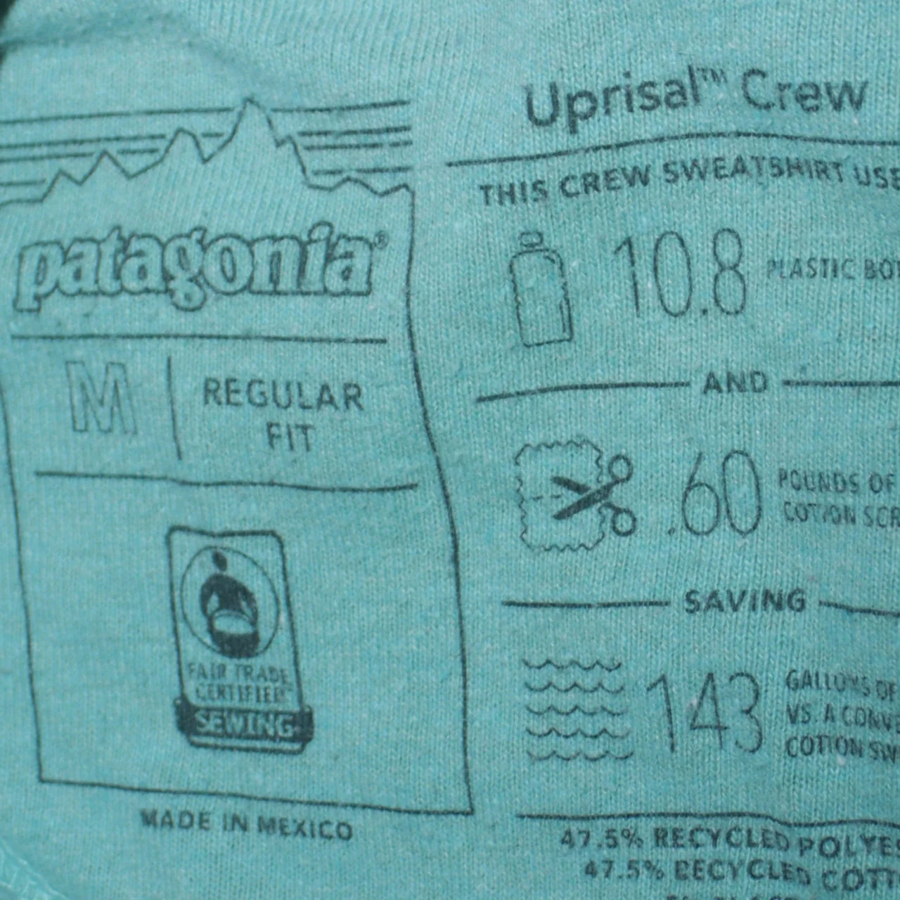 Patagonia 90's Lightweight Crew Neck Sweatshirt Medium Blue image 8