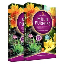 CB FUELS 2 X 60L GROWMOOR Multi Purpose Potting Compost Garden Beds Borders Pots 0.21 per litre