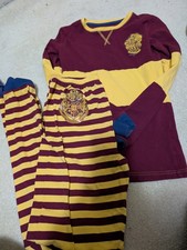 Sz 14 Youth Harry Potter Gryffindor Pajamas Excellent Condition