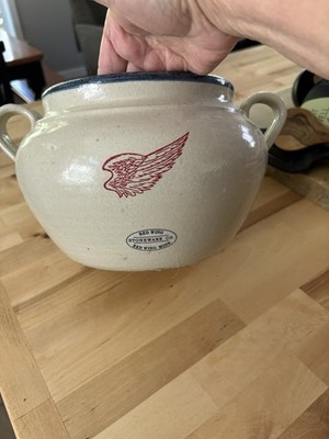 Red Wing Crock   Has A Different Logo On Each Side  No Lid