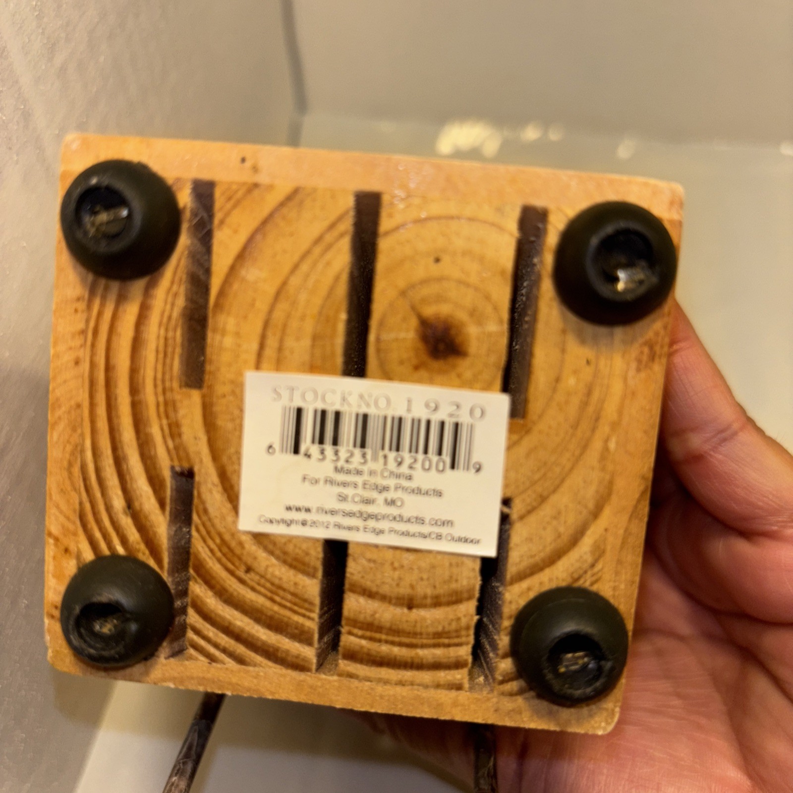 Rivers Edge products camouflage steak knives w/block lot of 6,Serrated meat kniv