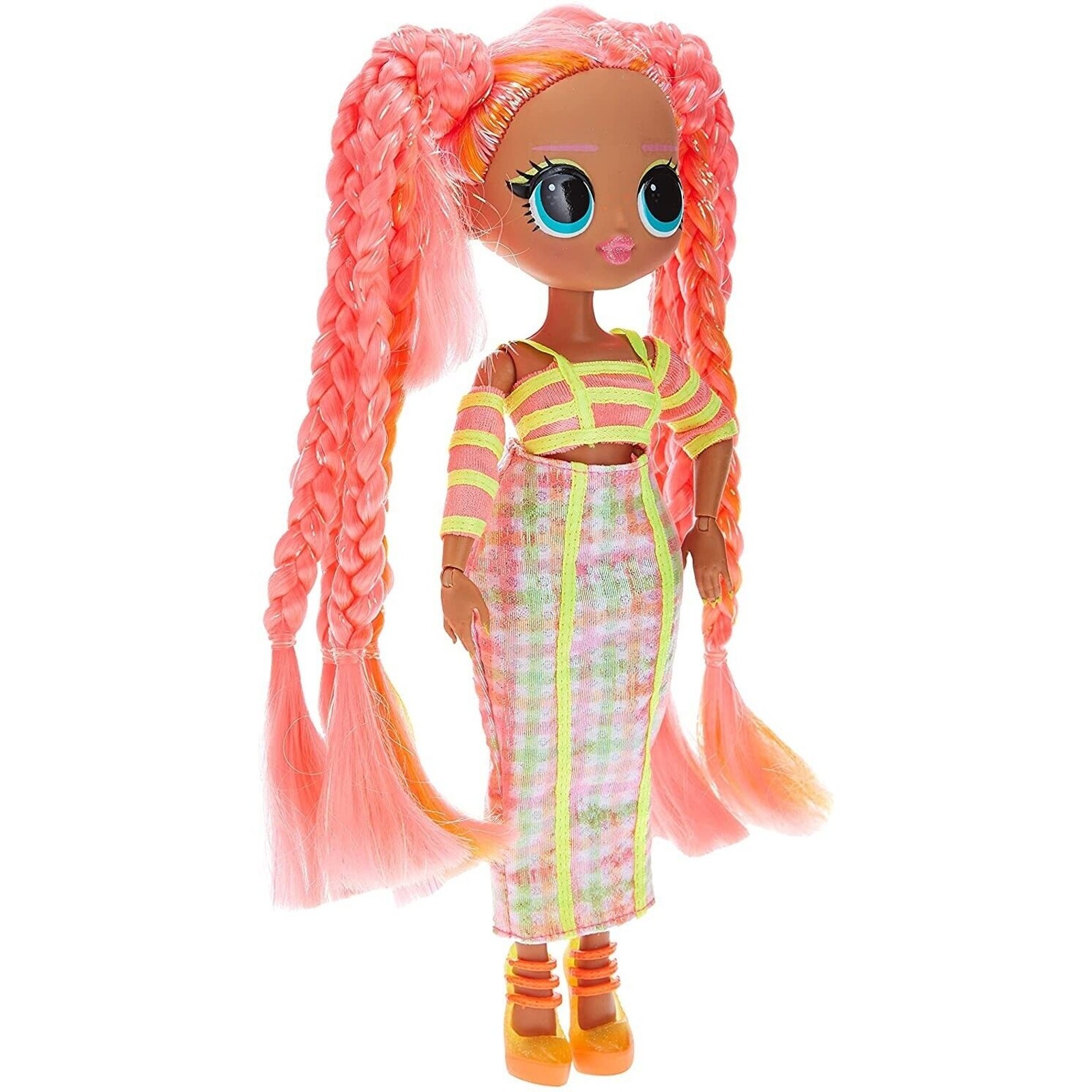 Детские куклы L.O.L. Surprise OMG Lights Dazzle Doll Playset Black Light 15 Surprises Fashion — фото 2