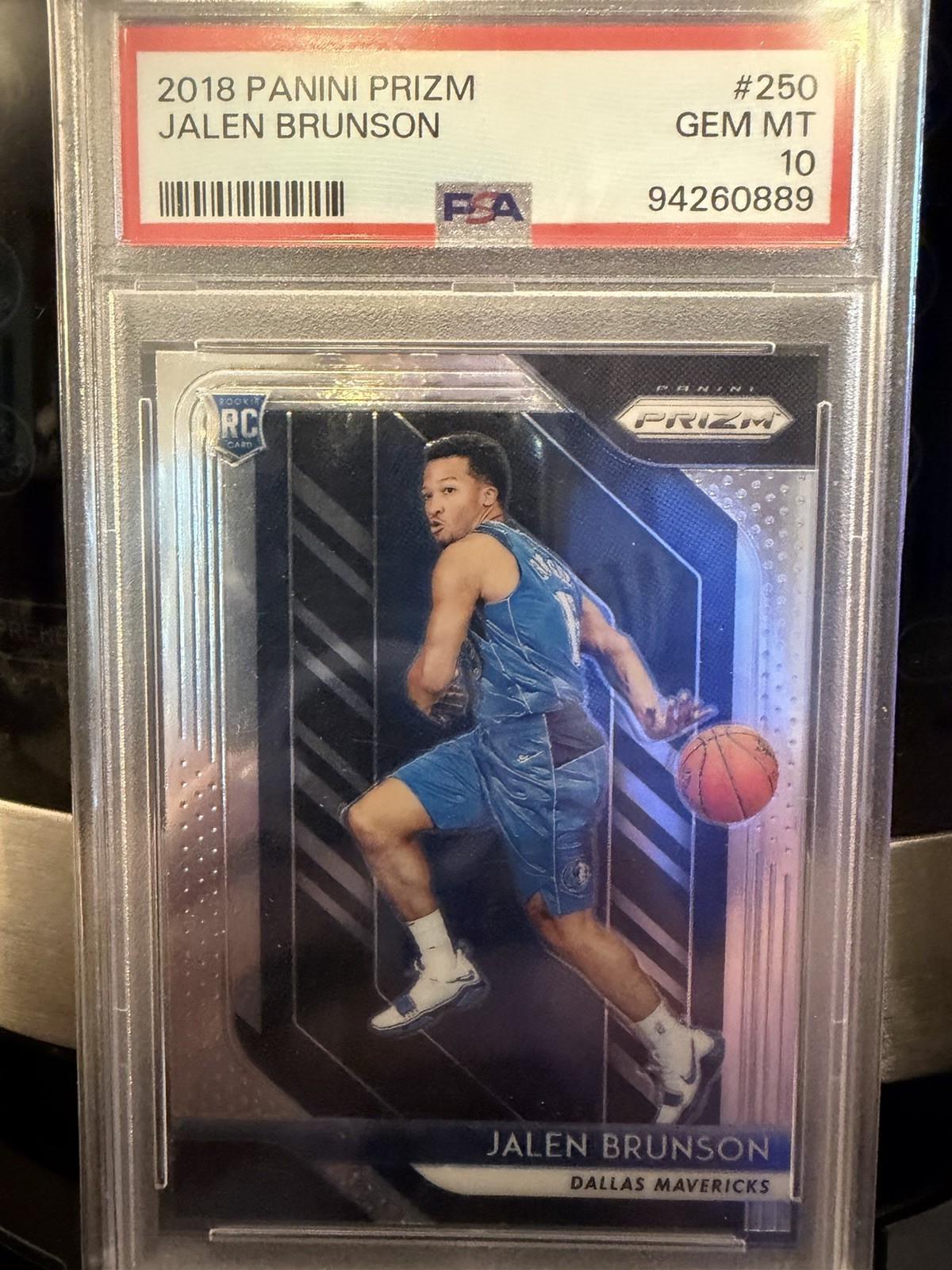 Jalen Brunson PSA 10 Rookie 2018 Panini Prizm RC Knicks NBA Finals MVP Champion