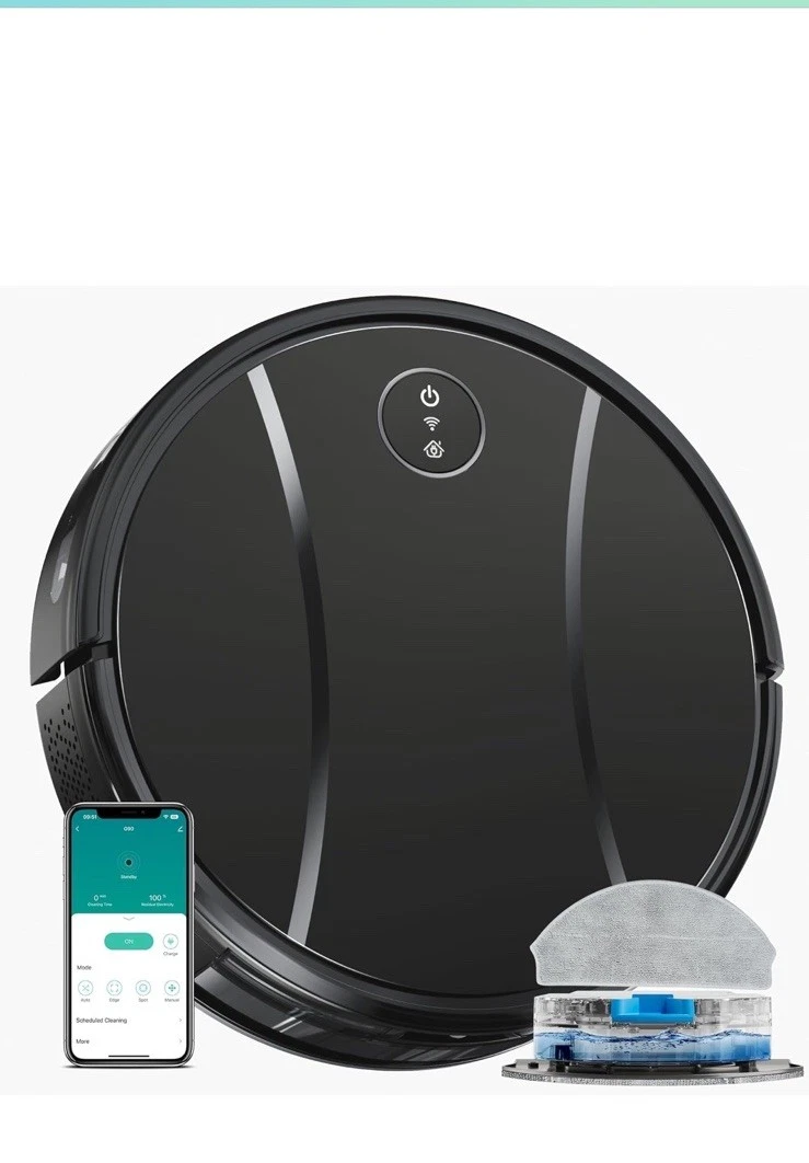 Robot Vacuum &Mop Combo,4200Pa Powerful Robotic Vacuum Cleaner Self-Charge 5star