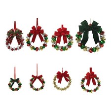 Noël décorative avec nœud papillon, ornée cloches, idéale