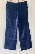 Classic navy linen trousers size 14R, TU. Very good condition