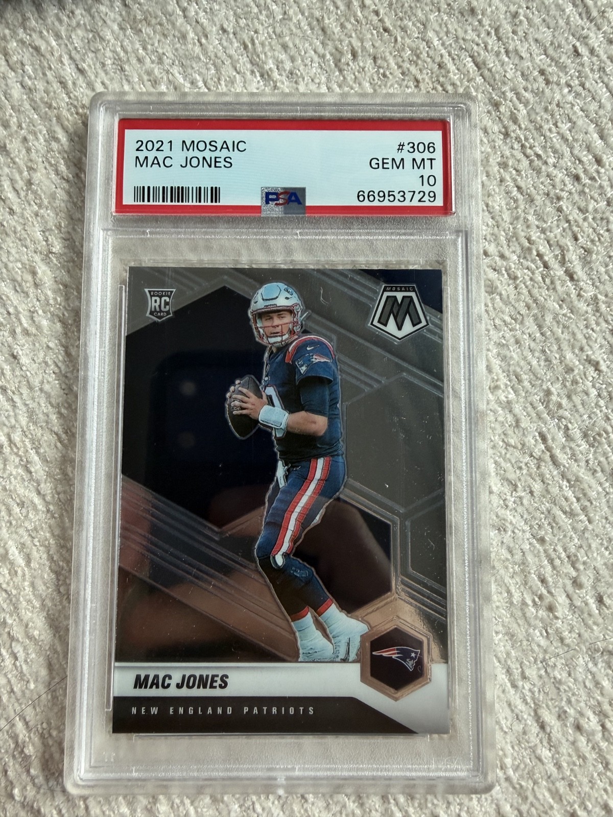 Mac Jones Panini Mosaic #306 Base
