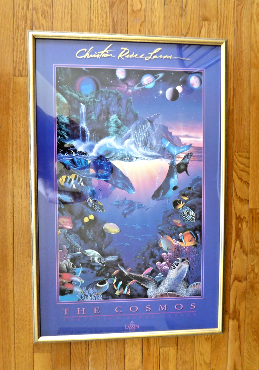 Vintage Framed Christian Riese Lassen 