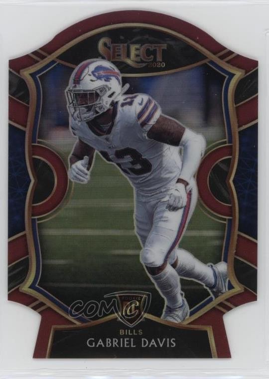 2020 Panini Select Concourse Red Prizm Die-Cut Gabriel Davis #82 uk2