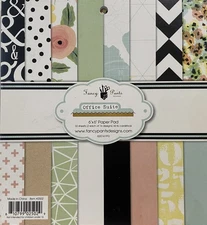 6" x 6" Gently Used Scrapbook Paper Pads by Echo Park, Fancy Pants and KI