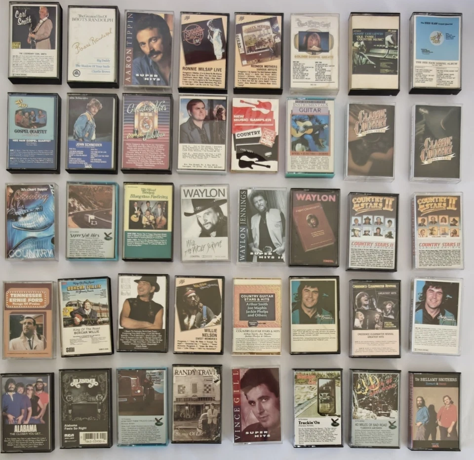LOT  of 152 Vintage Cassette Tapes- Majority Country-Preowned ALL in PICTURES  - Image 3 of 4