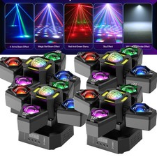 4 Arms Laser Magic Ball Light RGBW Moving Head Light Strobe DMX Remote Home Show